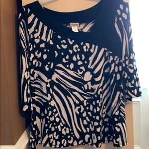 Creative Design Works dressy, long sleeved top, 1X